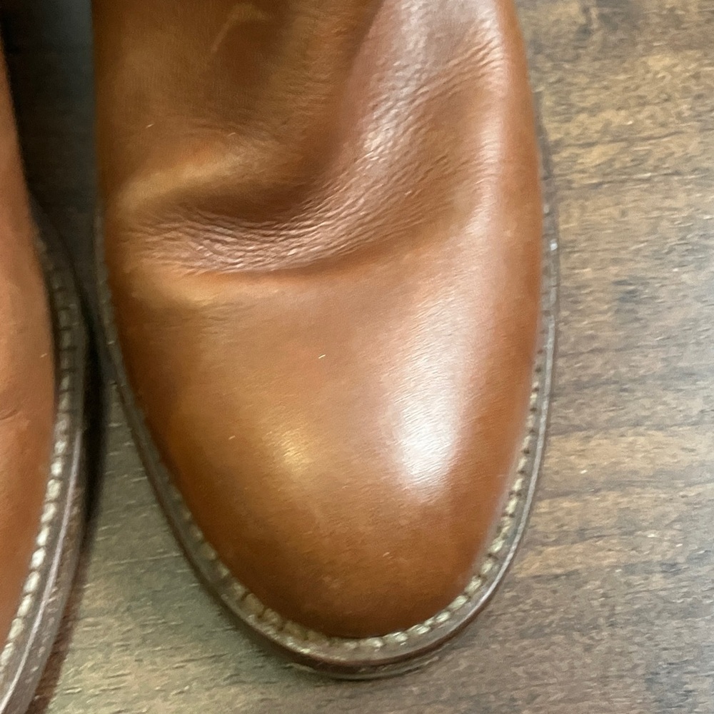 J. Crew Parker leather ankle boots in cognac size 6 - Picture 4 of 14